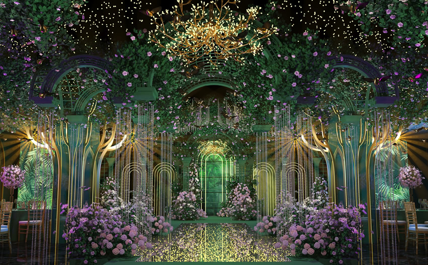 莎车奇妙森林婚礼堂效果展示